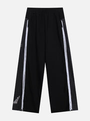 Denim Patchwork Sweatpants