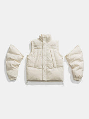 Detachable Sleeve Winter Coat