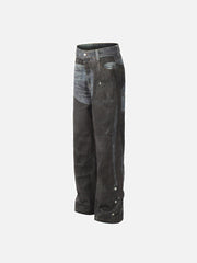 Digital 3D Printed Fake Two Pair Jeans