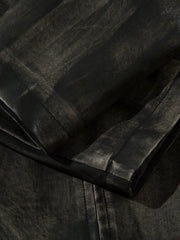 Dirt Color Faux Leather Jacket