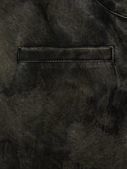 Dirt Color Faux Leather Jacket