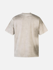 Dirty-Dyed Washed Crew Neck T-Shirt