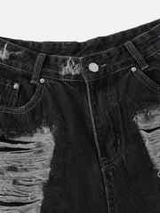 Distressed Washed Longlie Jorts