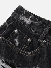 Distressed Washed Longlie Jorts
