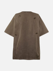 Distressed Washed Ripped Tee