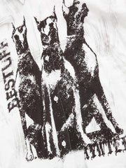 Doberman Print Short Sleeve Shirt