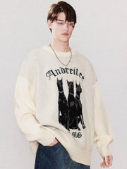 Doberman Print Sweater
