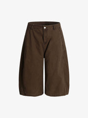 Deconstructed Casual Scimitar Denim Jorts