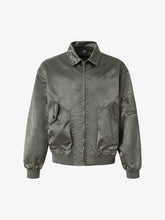 Retro Utility Nylon Patchwork Bomber Jacket
