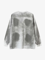 Inkjet Dirty Necklace Long-Sleeved T-Shirt