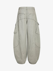 Patchwork Multi-Pocket Workwear Casual Machete Pants
