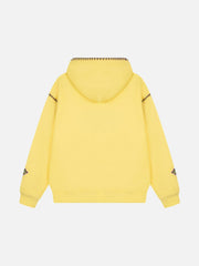 Embroidered Contrast Check Hoodie
