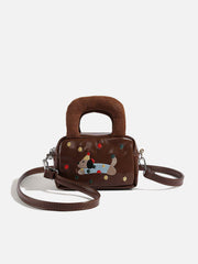 Embroidery Cartoon Dog Bag