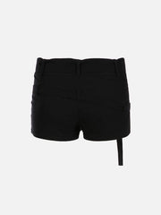 Eyelet Solid Color Shorts