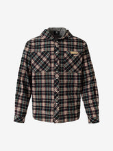 Retro Plaid Patchwork Hooded Work Shirt