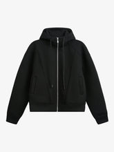 Deconstructed Split Drawstring Hooded Sweatshirt