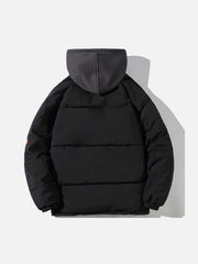 Fake Two-Piece Hooded Winter Coat