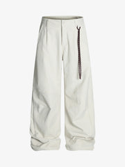 Belted Houndstooth Blazer Pants