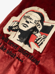 Retro Heavy Design Flight Baseball Jacket