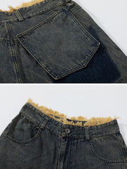Fringe Denim Jorts