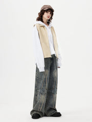 Fringe Star Loose Jeans