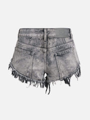 Fringe Washed Shorts