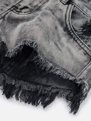 Fringe Washed Shorts