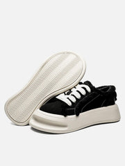 Fuzzy Trim Chunk Shoes