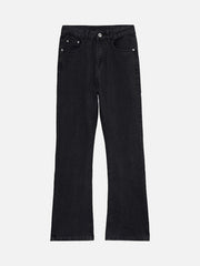 High Street Embroidery Retro Jeans