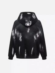 High Street Hip Hop Spider Web Print Hoodie