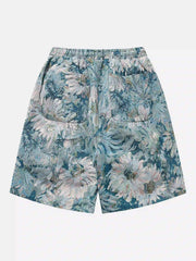 High Street Jacquard Embroidery Shorts