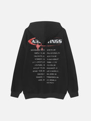 High Street Lettering Hip-Hop Hoodie