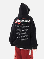 High Street Lettering Hip-Hop Hoodie