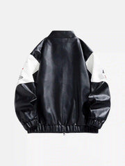 High Street Splicing Racing Baseball Jacket