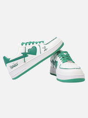 High Street White Skate Sneakers