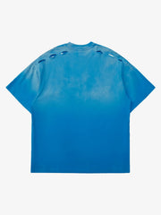 High Street Gradient Design Hole T-shirt