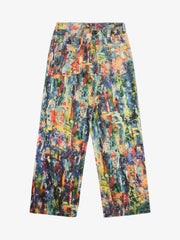 Street Oil Painting Color Straight Jeans