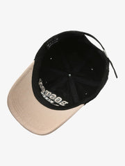 Retro Colorblocked Monogrammed Embroidered Cap