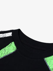 Retro Jersey Oversized Long Sleeves T-Shirt