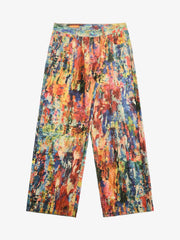 Street Oil Painting Color Straight Jeans