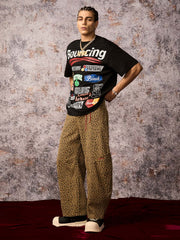 Cheetah Print Barrel Pants