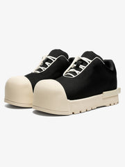Low Top Canvas Platform Sneakers
