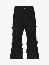 Vintage Rough Edge Flared Jeans