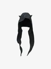 Black Wind Devil Horn Pullover Hat