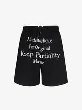 Elastic Letter Double Waist Shorts