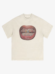 Full Diamond Tooth Pattern T-Shirt
