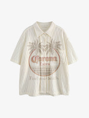 Palm Tree Short-Sleeve Shirt