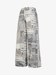 Graffiti Newspaper Baggy Jeans