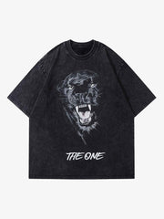 Black Panther Print T-shirt