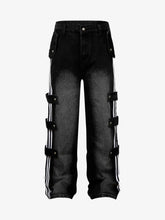 Street Stripe Paneled Work Jeans